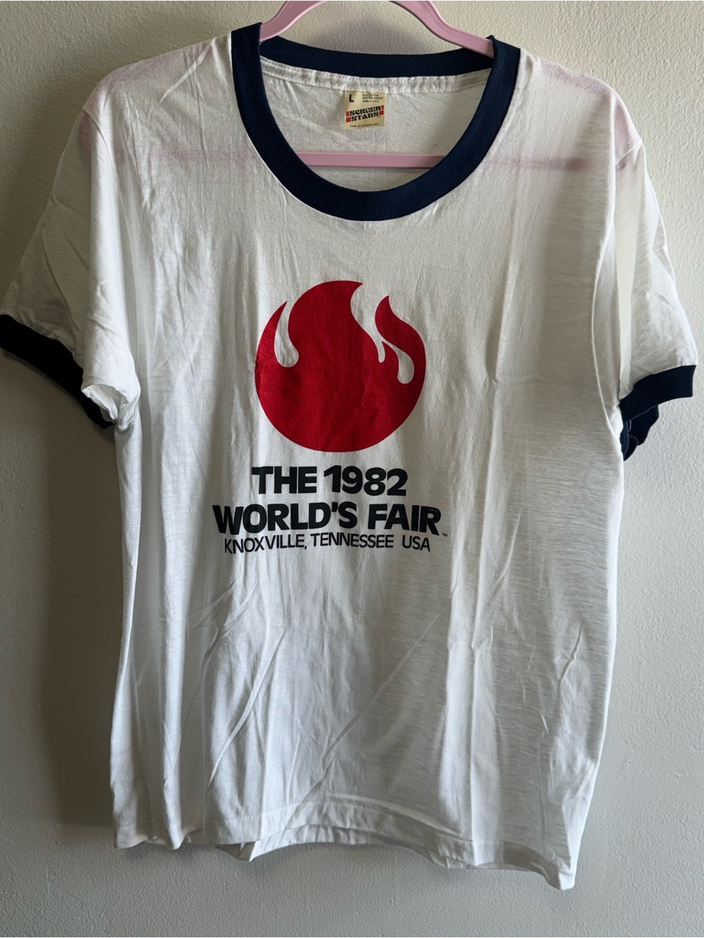 Screen Stars vintage 1982 Knoxville World’s Fair  ringer t-shirt